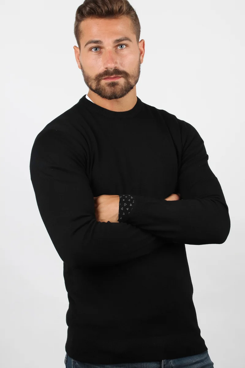 Pullover girocollo uomo