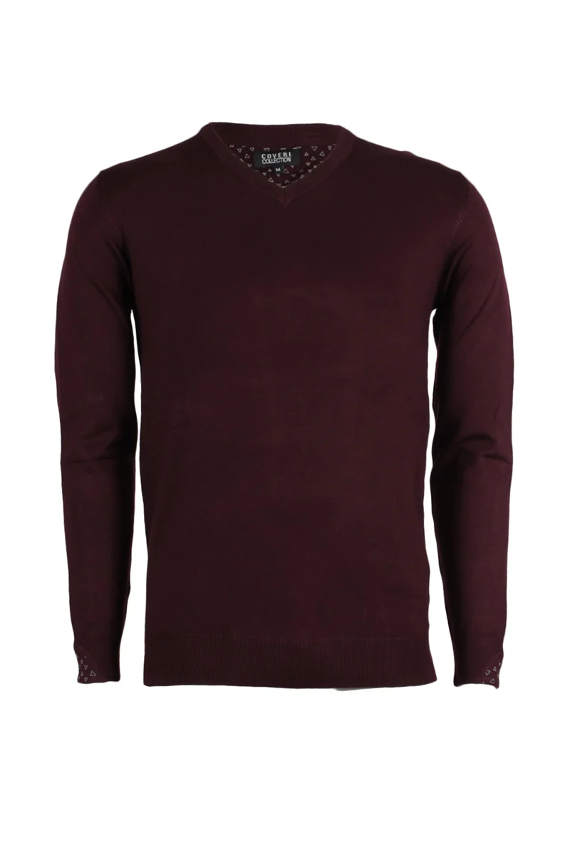 Pullover scollo a V uomo