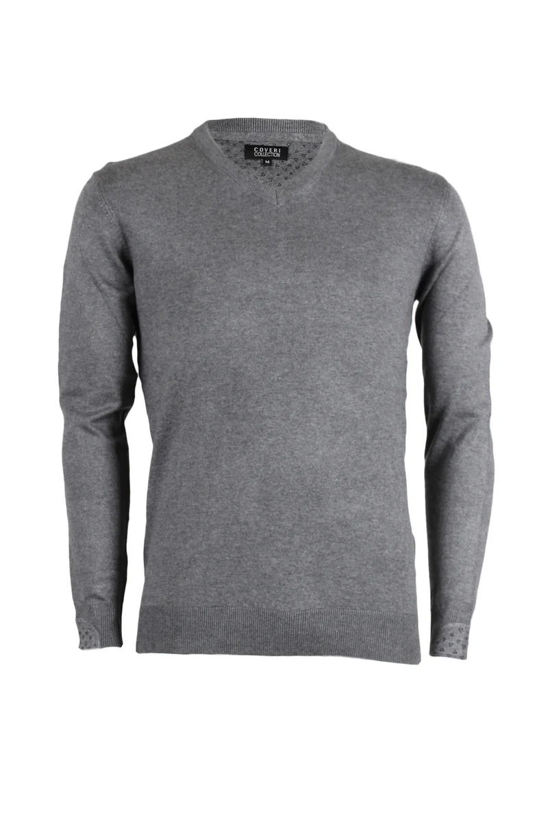 Pullover scollo a V uomo