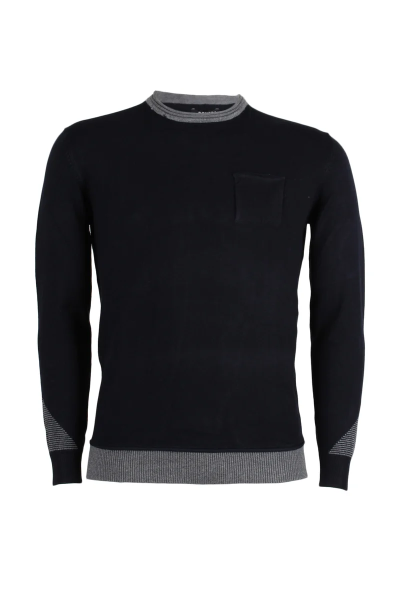 Pullover dettagli a contrasto