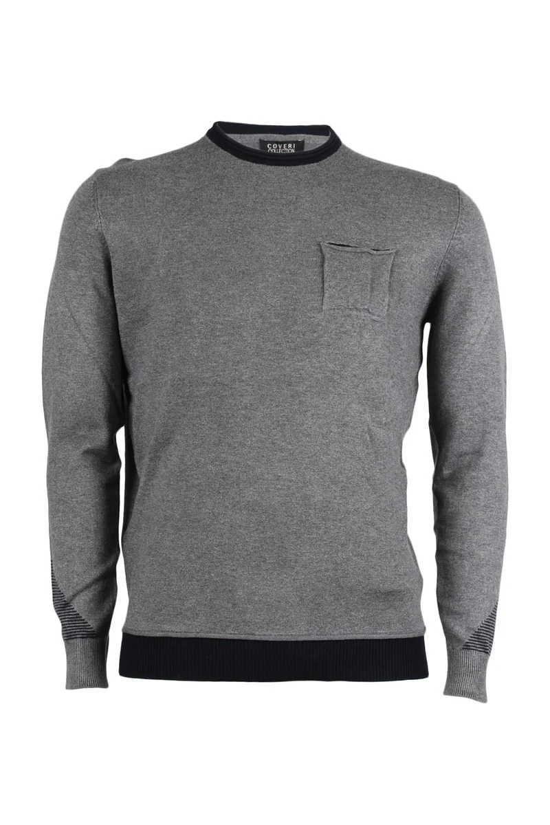 Pullover dettagli a contrasto