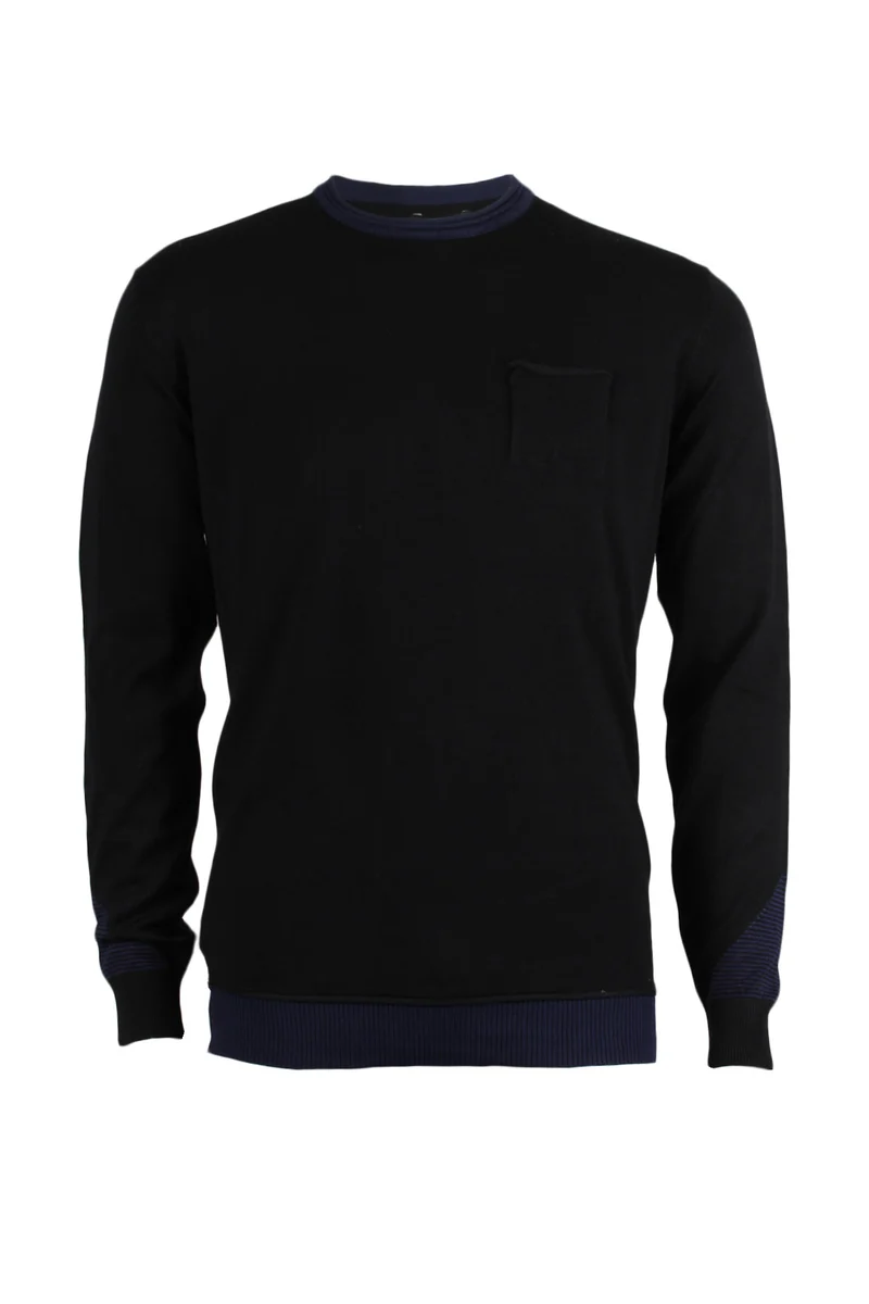 Pullover dettagli a contrasto