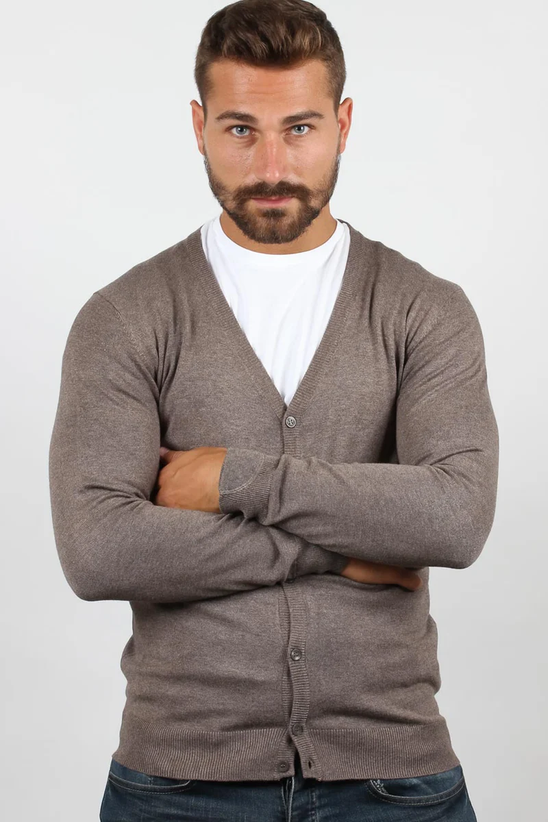 Cardigan uomo tinta unita