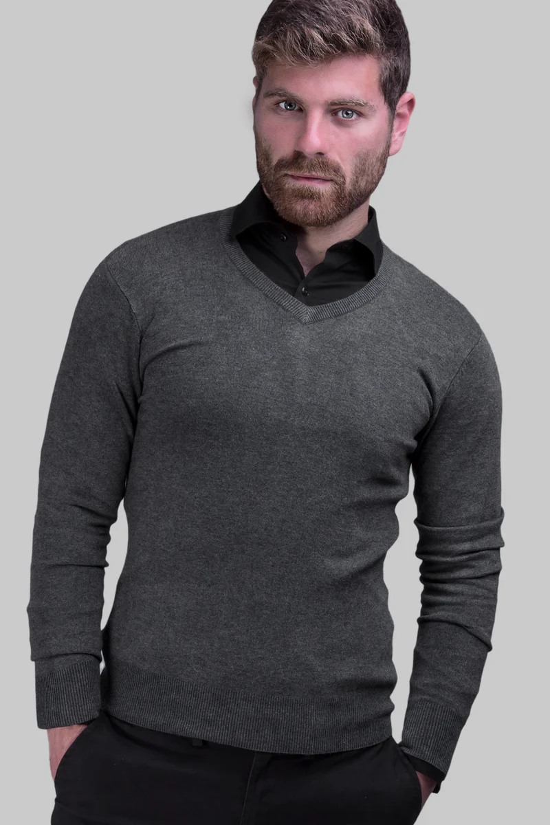Maglione scollo V Dent