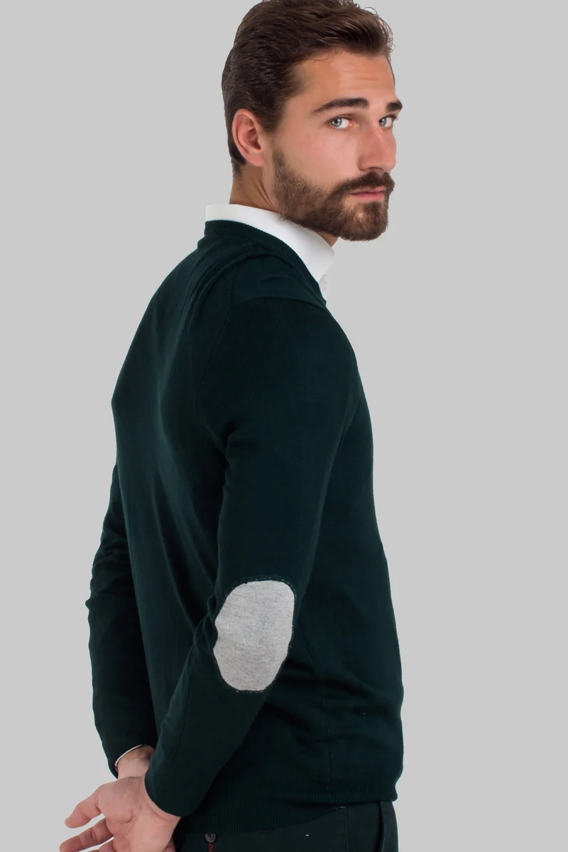 Maglioncino girocollo con toppe Hara