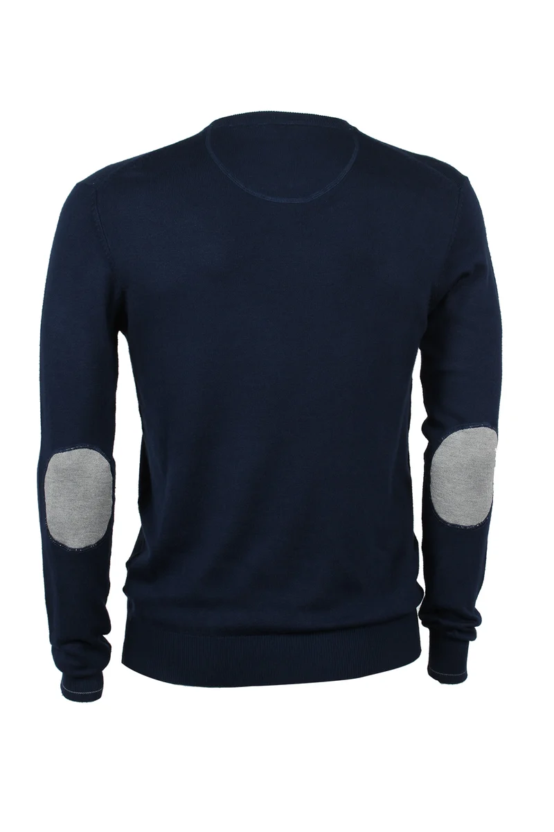 Maglioncino girocollo con toppe Hara