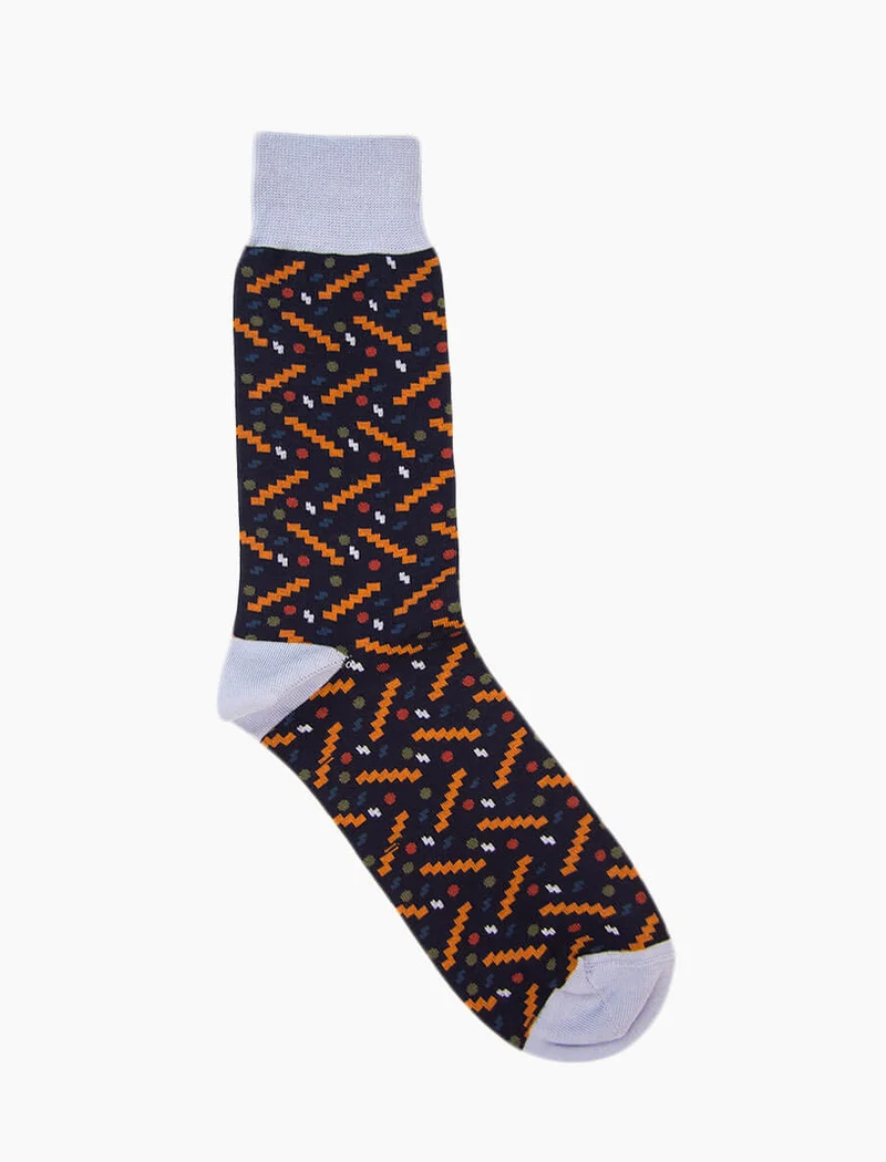 Navy Party Organic Cotton Socks
