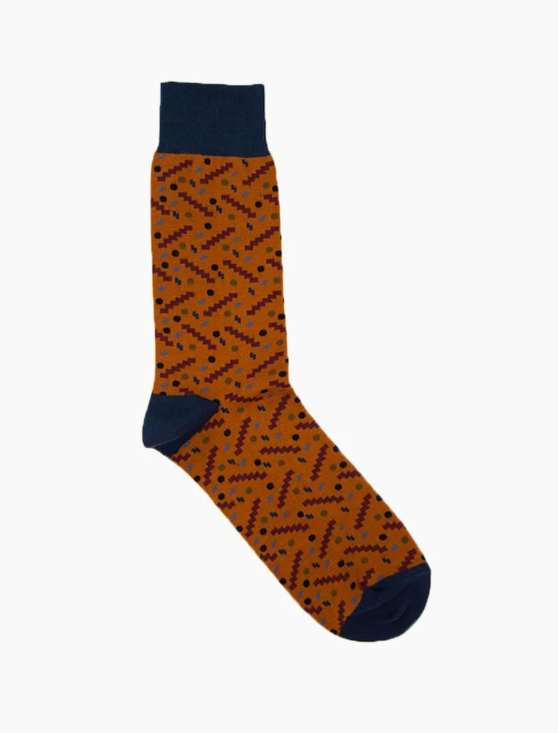 Rust Party Organic Cotton Socks