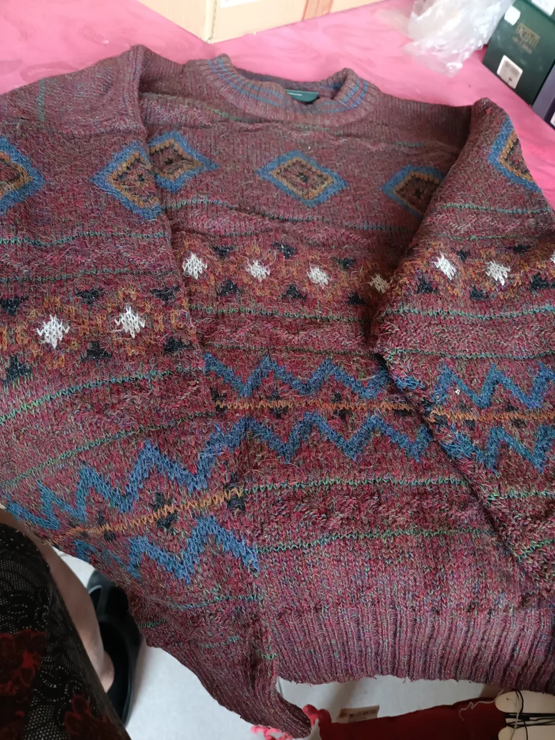 Maglia uomo fantasia, Giorgio Arioli, taglia 54. 800g.