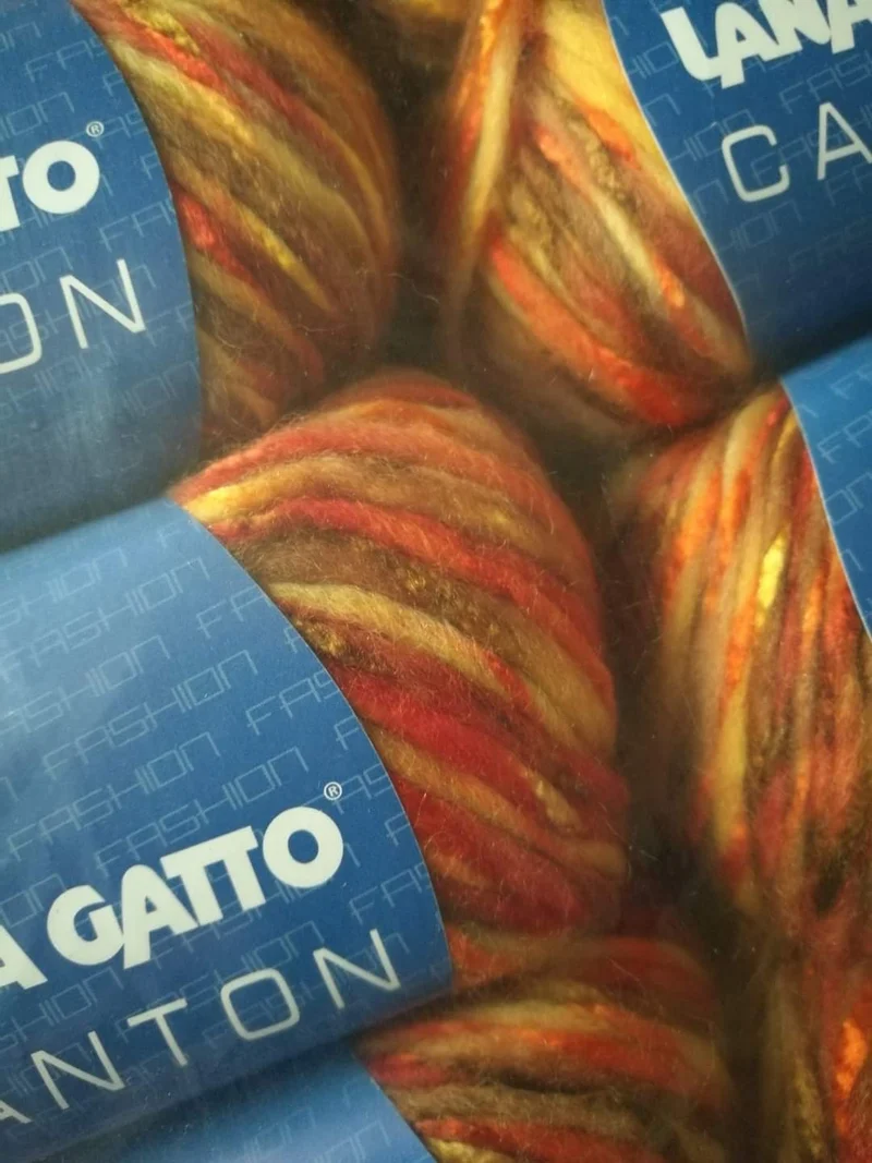 Filato moda fantasia Canton Lana Gatto, ferri 9. 500 g.