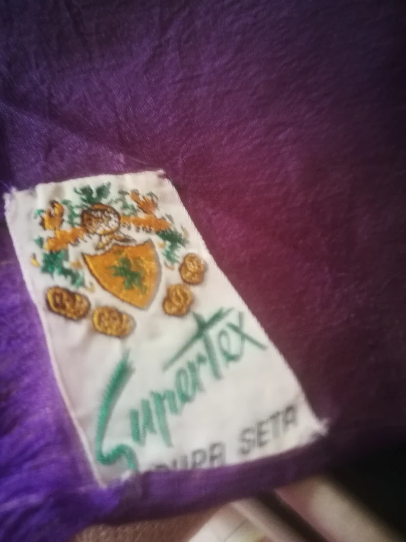 Sciarpa vintage di seta, pezzo unico. 150g.