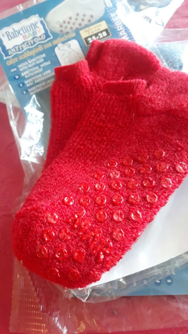 Calze antiscivolo, taglia unica 25 - 28,. 80g.