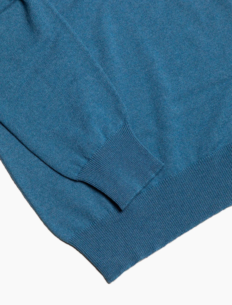 Teal Mock Neck Cashmere Jumper