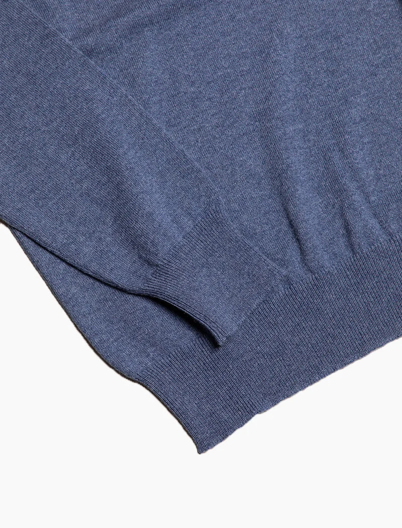 Light Blue V Neck Cashmere Jumper