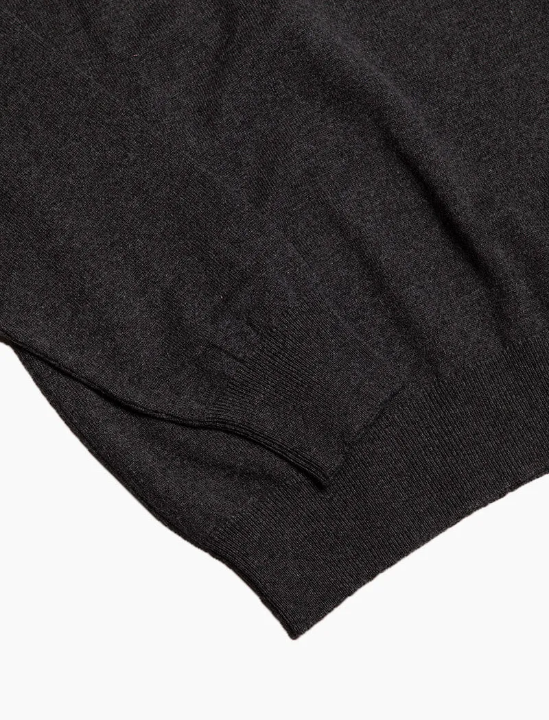 Charcoal Crew Neck Cashmere Jumper