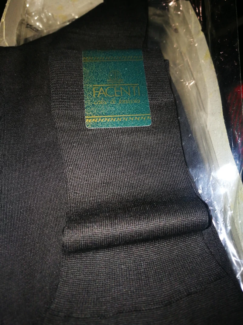 Calze lunghe uomo in filo di scozia Léger Chiffon Facenti, taglia 11, colore fumo, 4 paia. 200g.