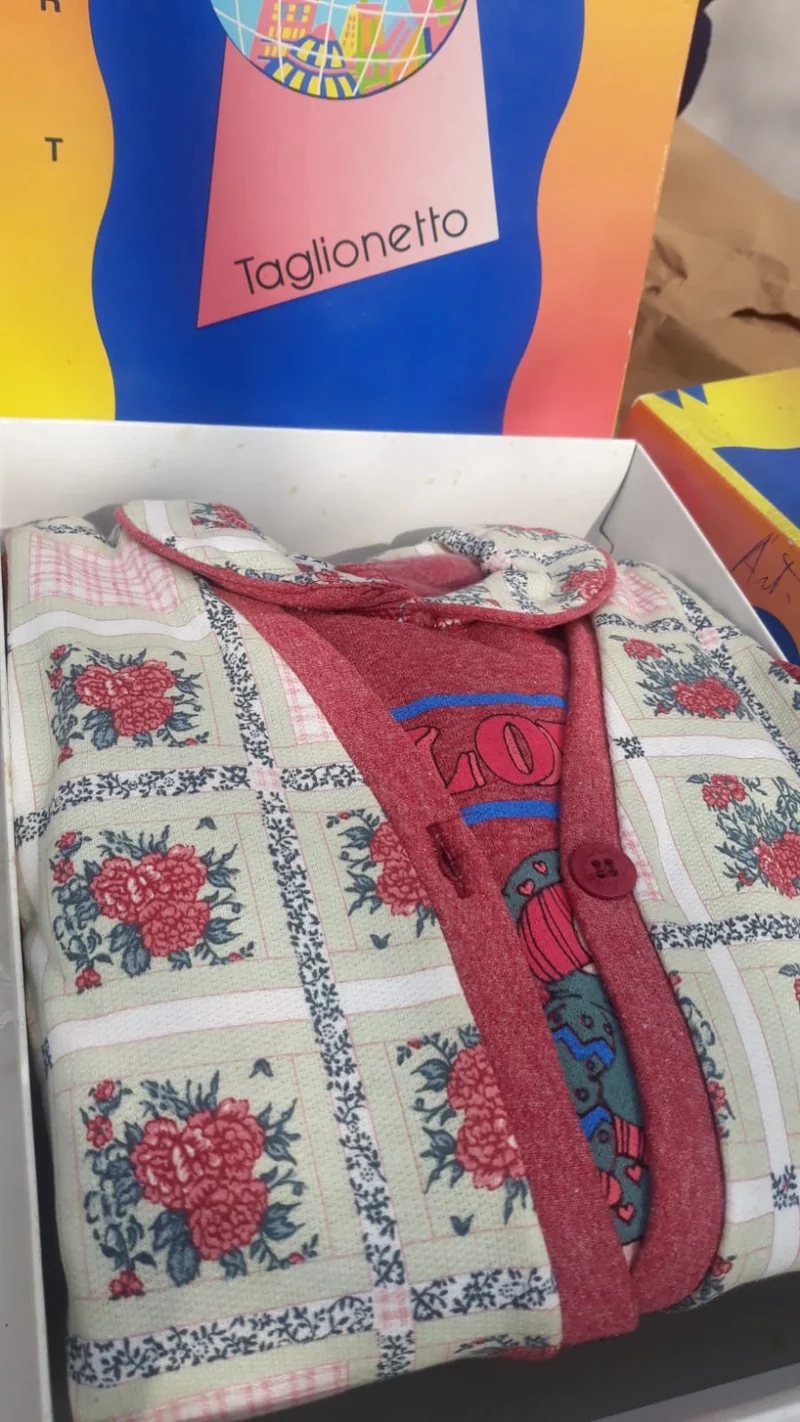 Tuta con gilet, Taglionetto in cotone.. 700g.