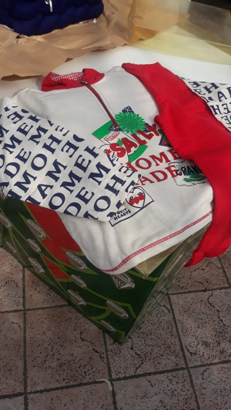 Tuta con gilet, Taglionetto in cotone.. 700g.