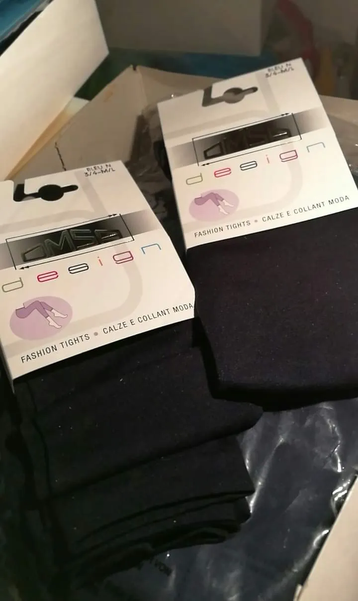Fashion Tights OMSA, (pantacollant), colore nero. 300g.