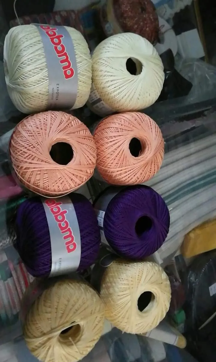 Puro cotone Alabama n 5 in mix di quattro colori in foto, 400g.