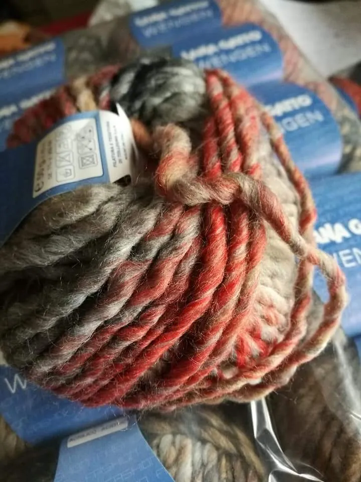 Misto lana(53%) filato moda fantasia Wengen, confezione da 500g..