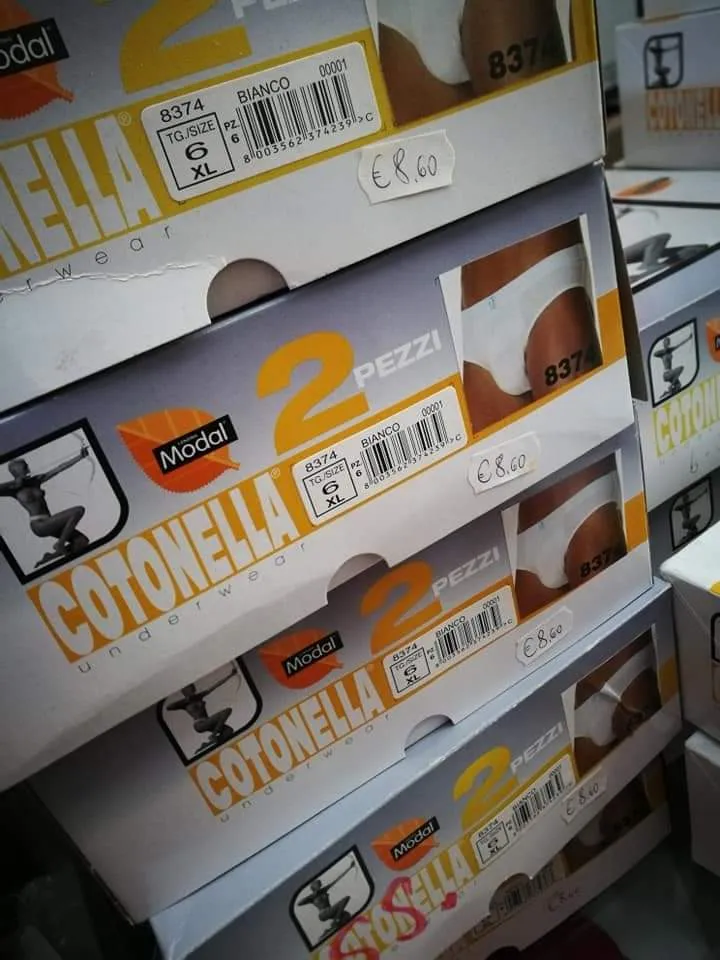 Intimo uomo Cotonella, confezione da due paia di slip, 200g.