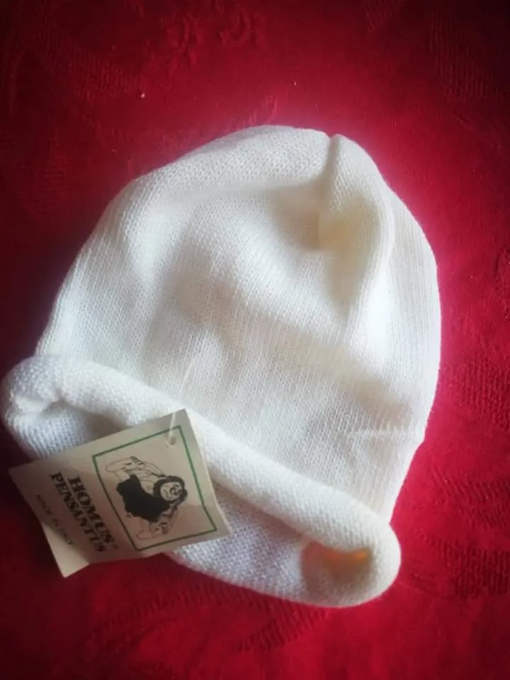 Cappellino di lana bimbo e bimba, 100g.