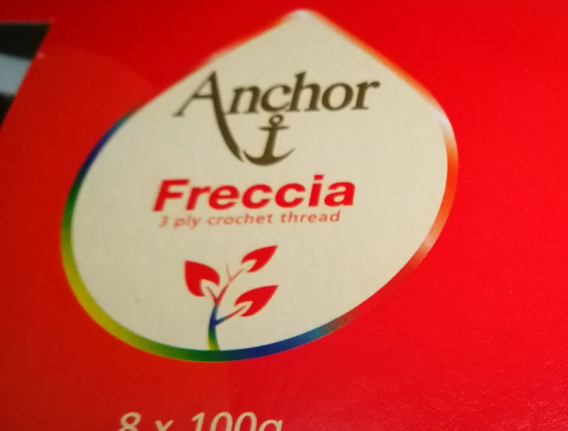 Puro cotone Anchor Freccia, bianco e ecrù, n. 8,n 16 e n 20. Gomitolo da 200g