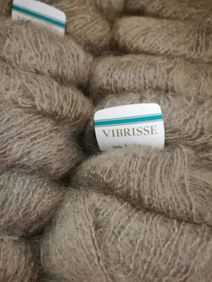 Lana e mohair Vibrisse Gatto. Gomitoli da 50g. Confezione da 500g.