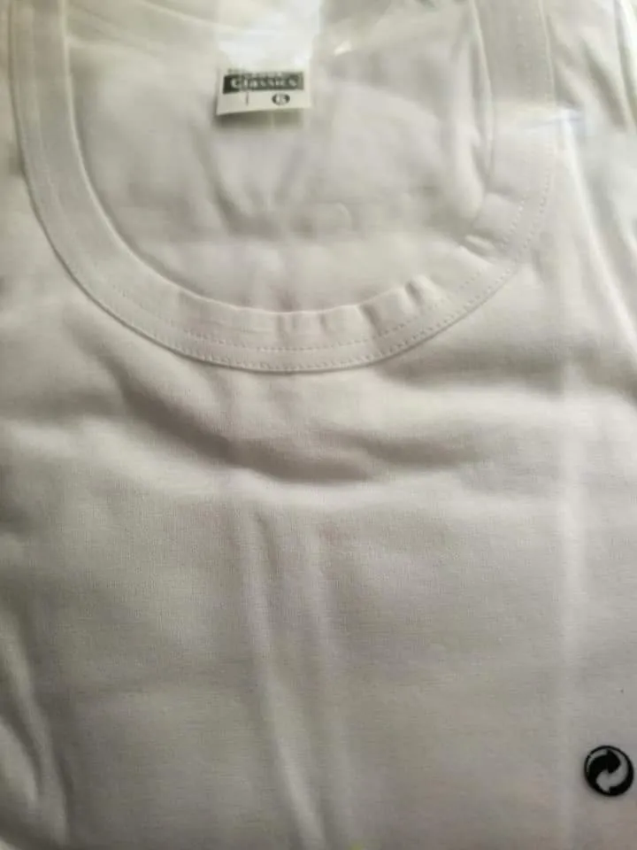 Corpo uomo mezza manica Samma, cotone mercerizzato, confezione da due pezzi, 350g.