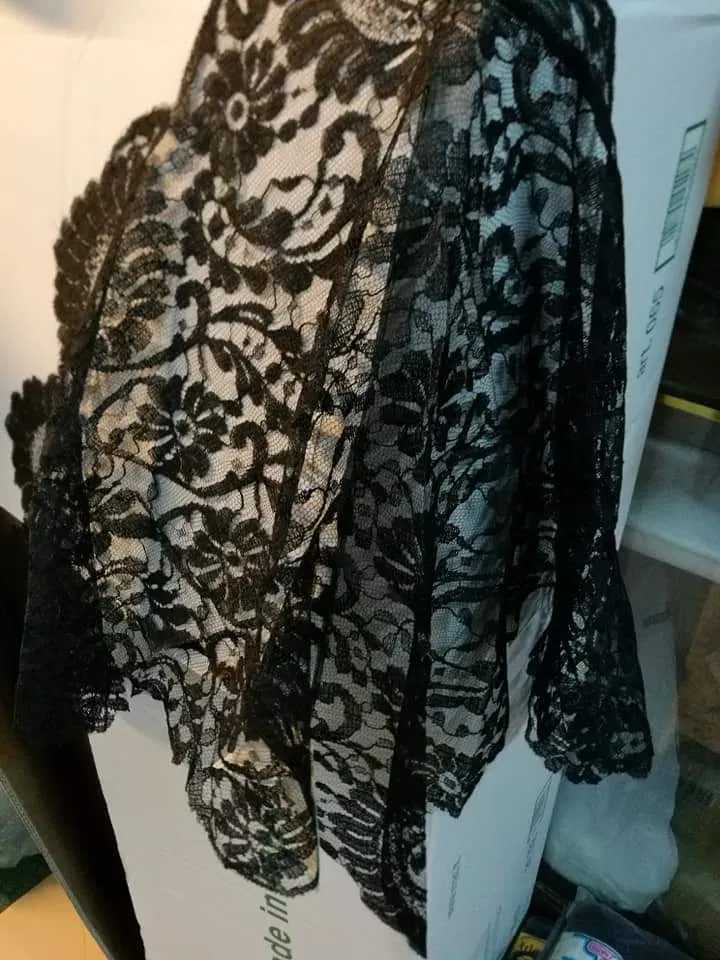 Veletta vintage in pizzo, 50g.