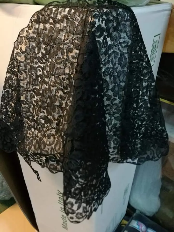 Veletta vintage in pizzo, 50g.