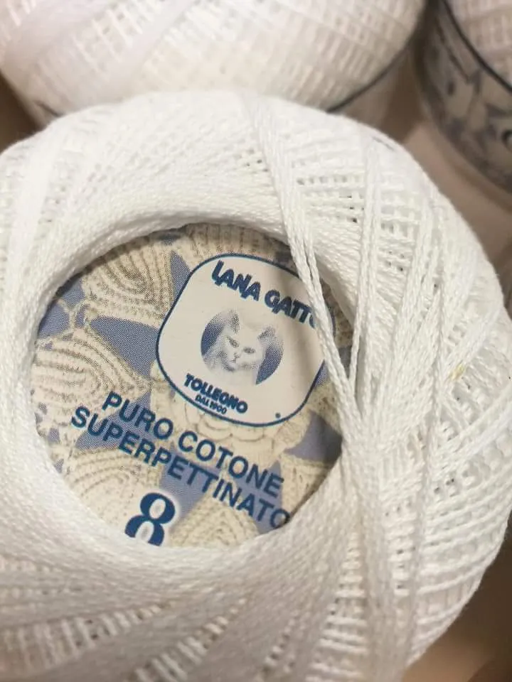Puro cotone superpettinato Gatto, n8, 500g.