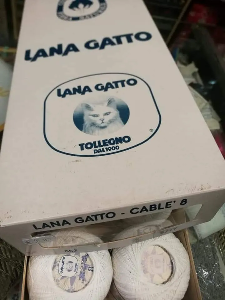 Puro cotone superpettinato Gatto, n8, 500g.