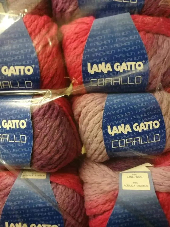 Filato moda fantasia Corallo, 500g.