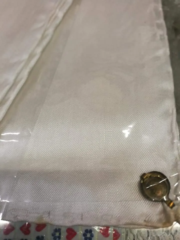 Foulard bianco naturale di pura seta, vintage, 100g.