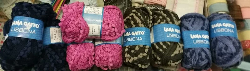 Filato fantasia Lisbona, mix di gomitoli, 500g.