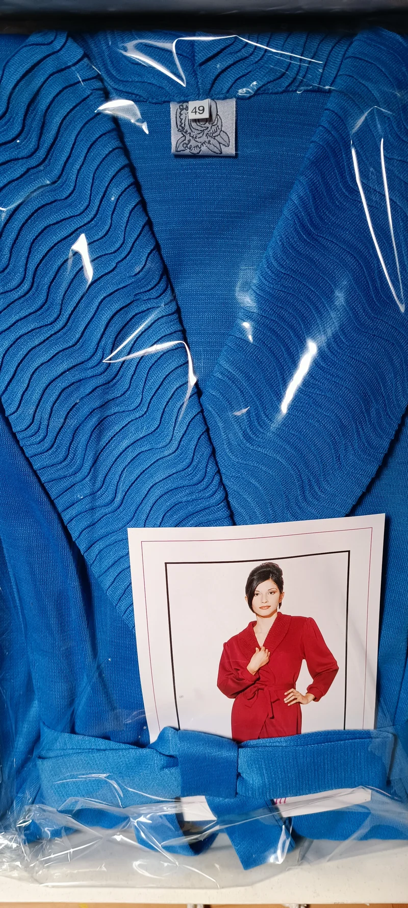 Vestaglia elegante donna Caterina, rosa o celeste, 600g.