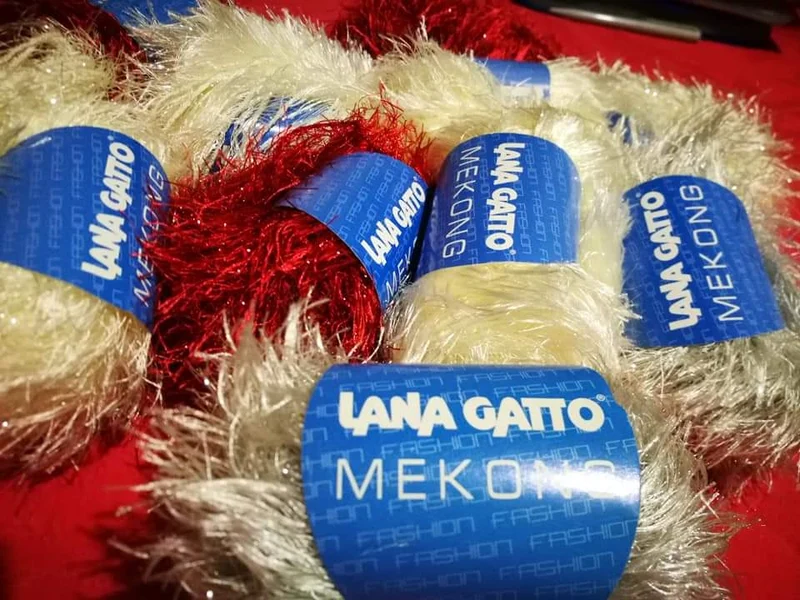 Filato fashon in Lurex Mekong Gatto in mix di colori, 500g.