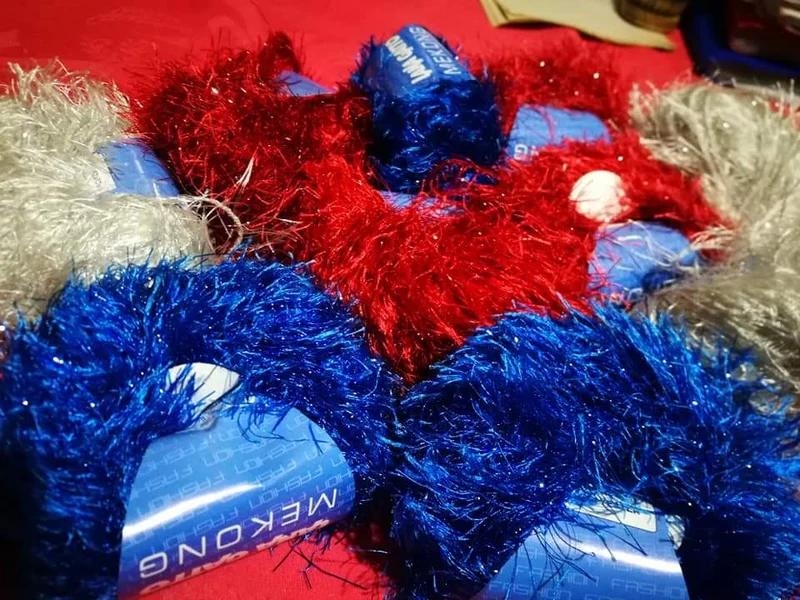 Filato fashon in Lurex Mekong Gatto in mix di colori, 500g.