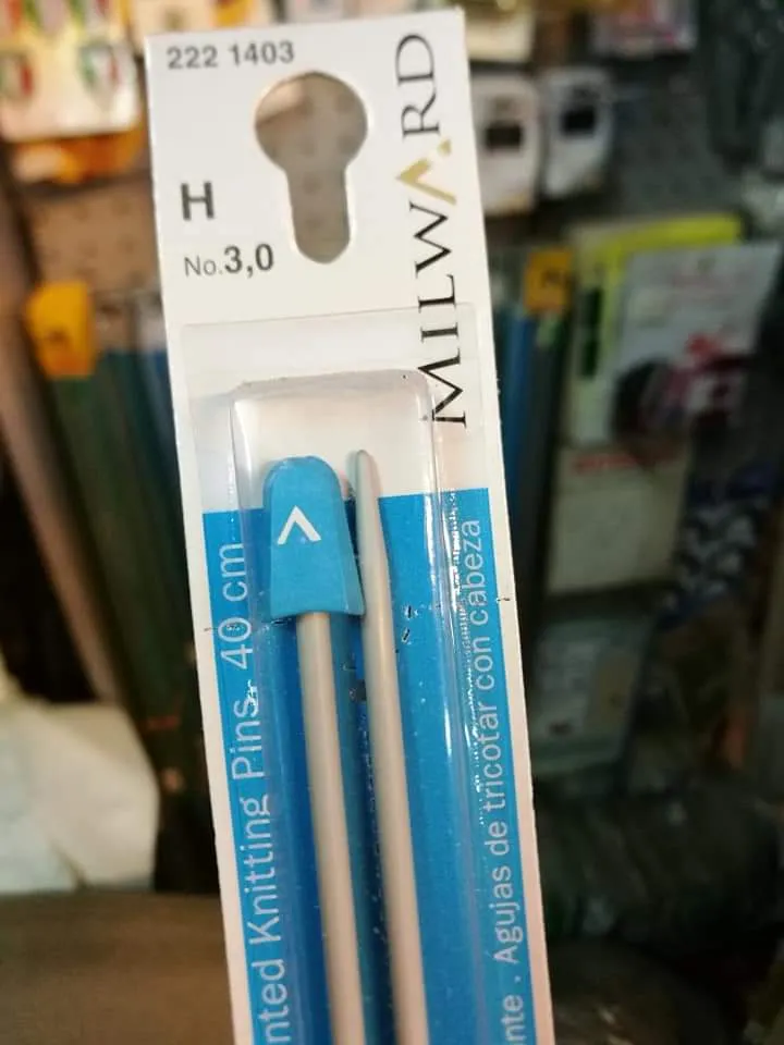 Ferri per maglia, cm 40, 50g.
