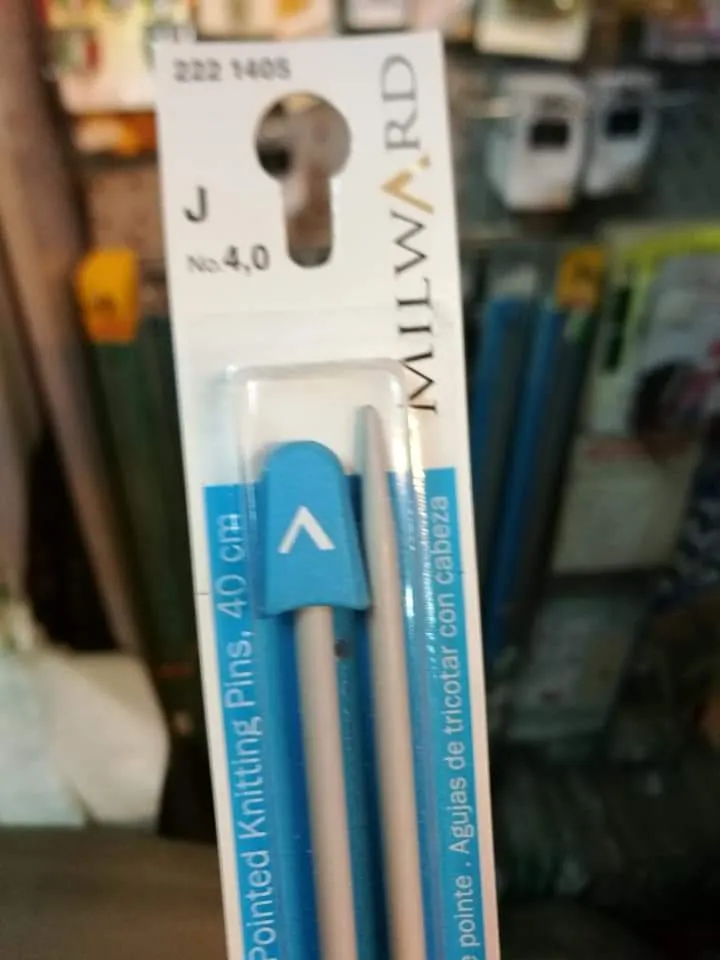 Ferri per maglia, cm 40, 50g.