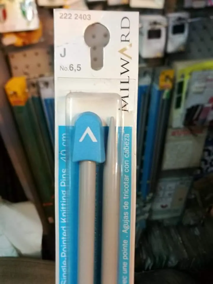 Ferri per maglia, cm 40, 50g.
