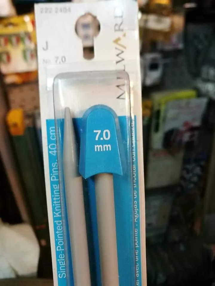 Ferri per maglia, cm 40, 50g.