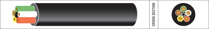 Cavo per auto a 5 conduttori / 5 x 1.0 mm²