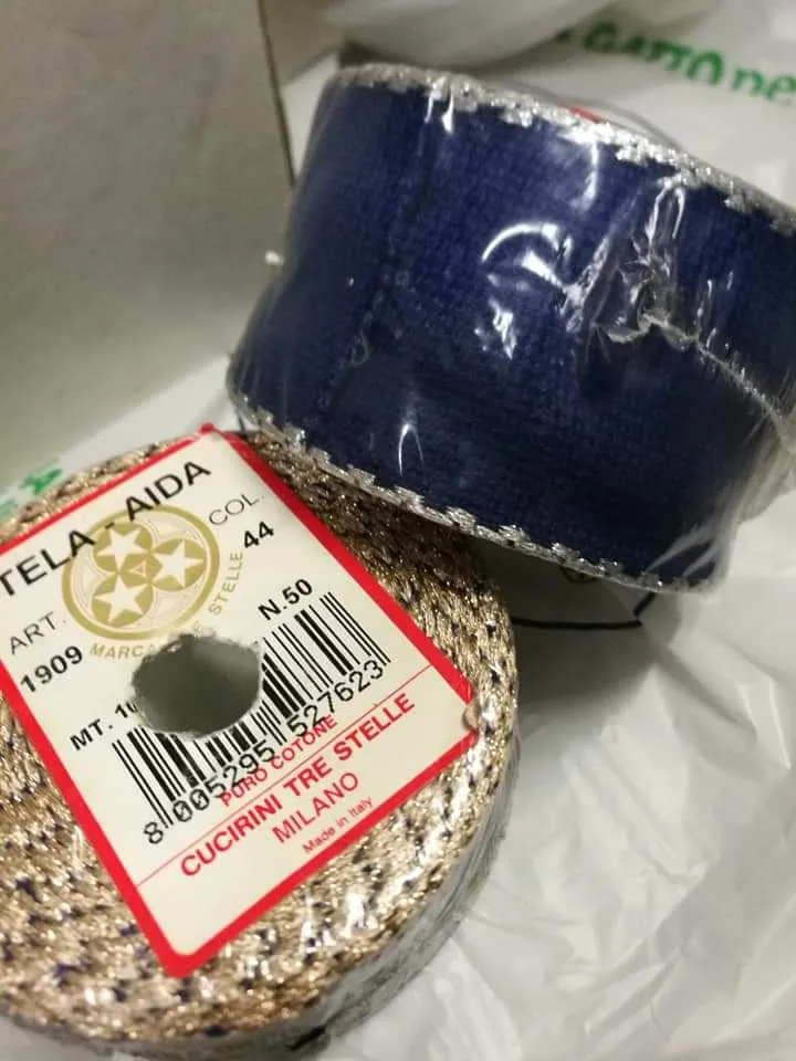 Rotolo di Tela Aida Cucirini di 10 m, 100g