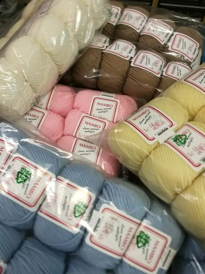 Lana merino millefili Mambo Fibre Nobili Cervinia, confezione da 500g.