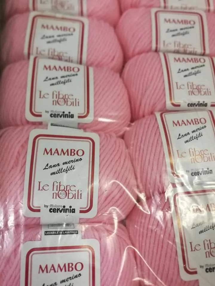 Lana merino millefili Mambo Fibre Nobili Cervinia, confezione da 500g.