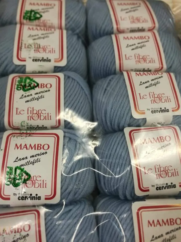 Lana merino millefili Mambo Fibre Nobili Cervinia, confezione da 500g.