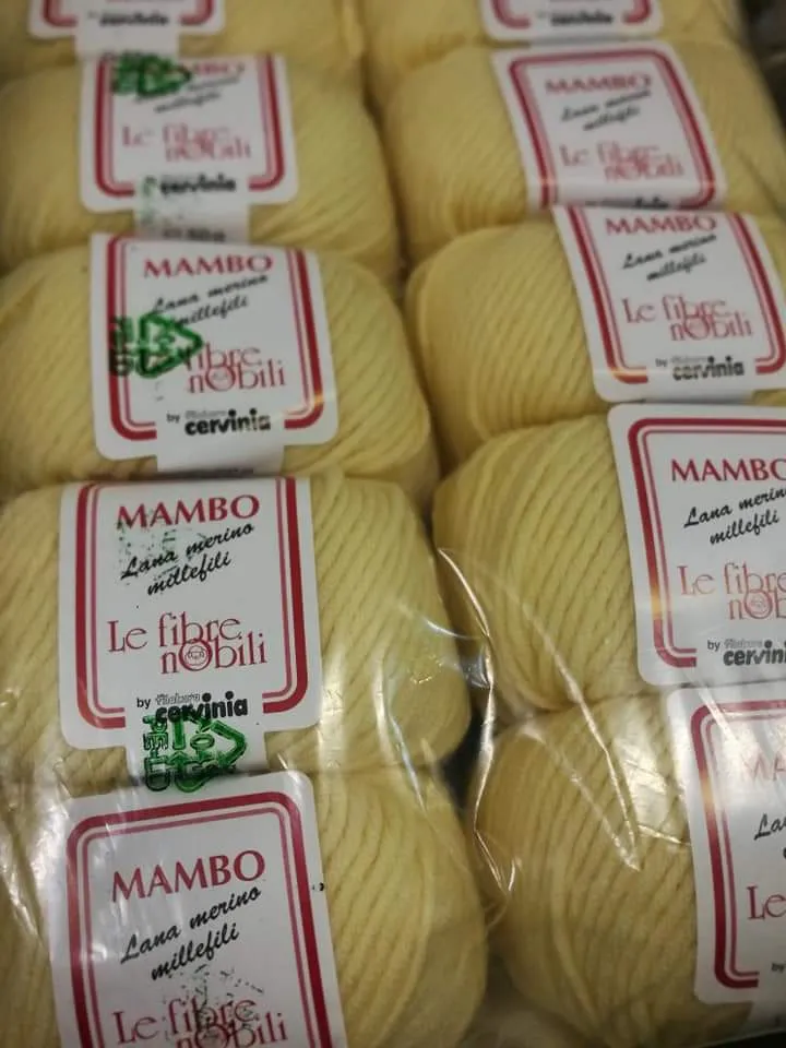 Lana merino millefili Mambo Fibre Nobili Cervinia, confezione da 500g.